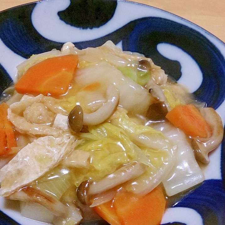 白菜と冷蔵庫の余り物で中華煮